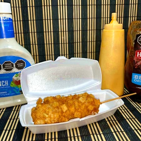 Banderilla Coreana Combinada, Empanizado De Papa
