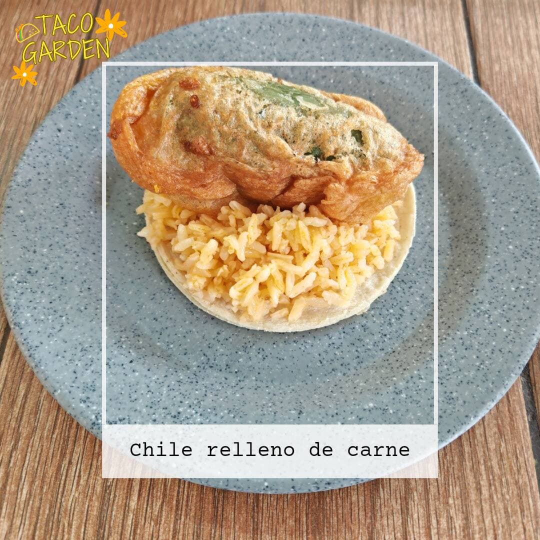 Taco de Chile Relleno de Carne