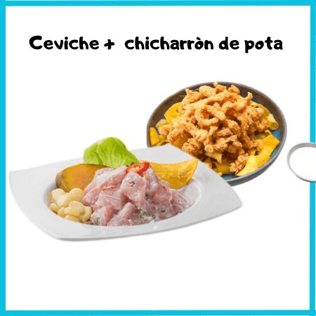 Ceviche + Chicharron de Pota