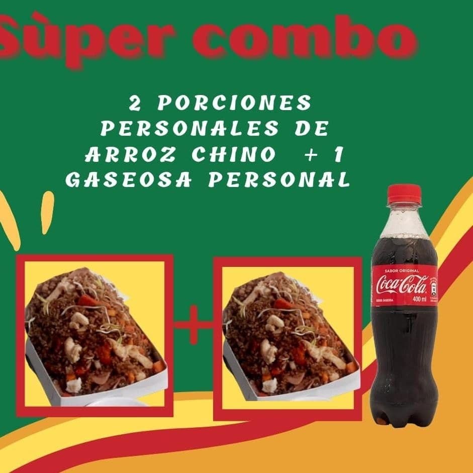 Arroz Chino para Dos + 1 Gaseosa Personal