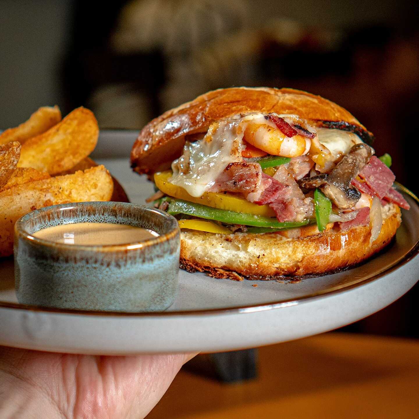 Hamburguesa de Camarón