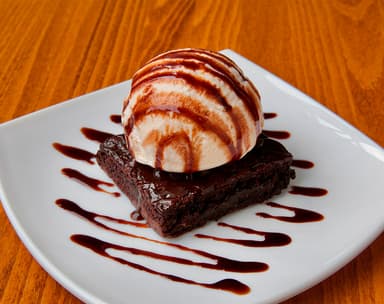 Brownie Con Nieve