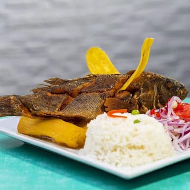 (oferta) cabrilla frita entera + chilcano