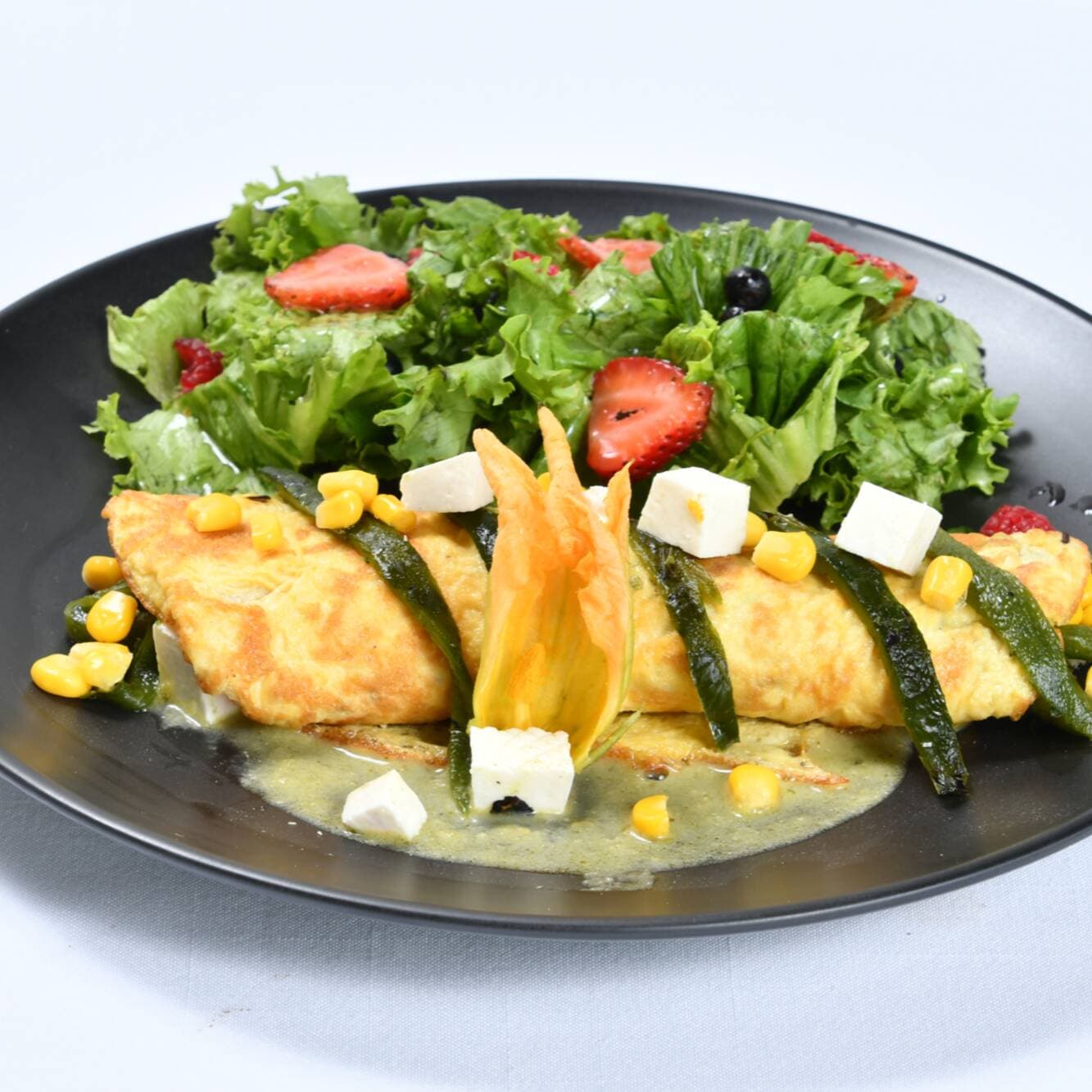 Omelette Poblano