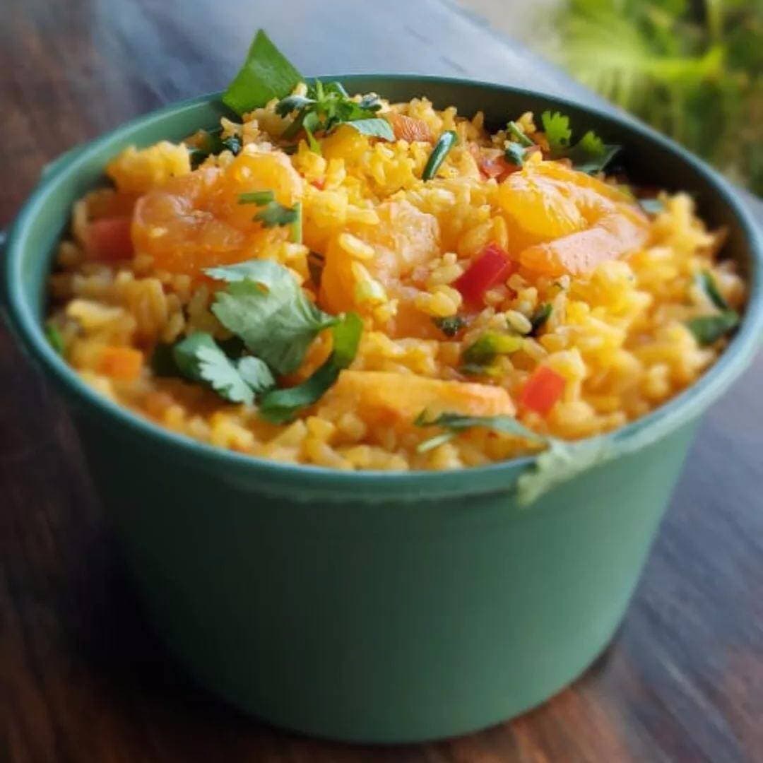 Entero de Arroz con Camarones