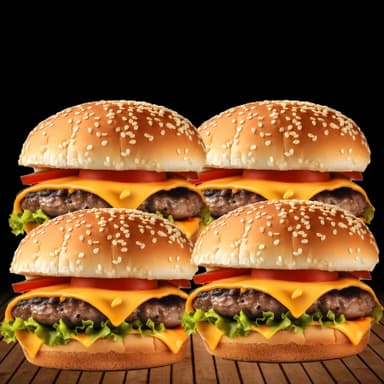 4 Hamburguesas Sencillas
