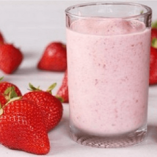 Jugo de Fresa en Leche