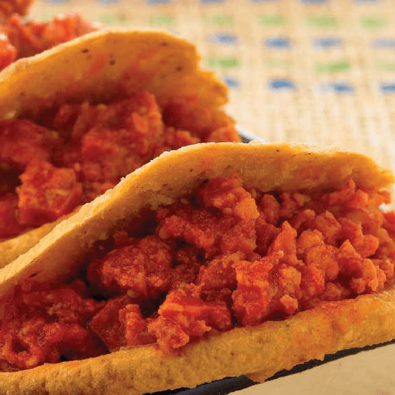 gordita frita de chorizo
