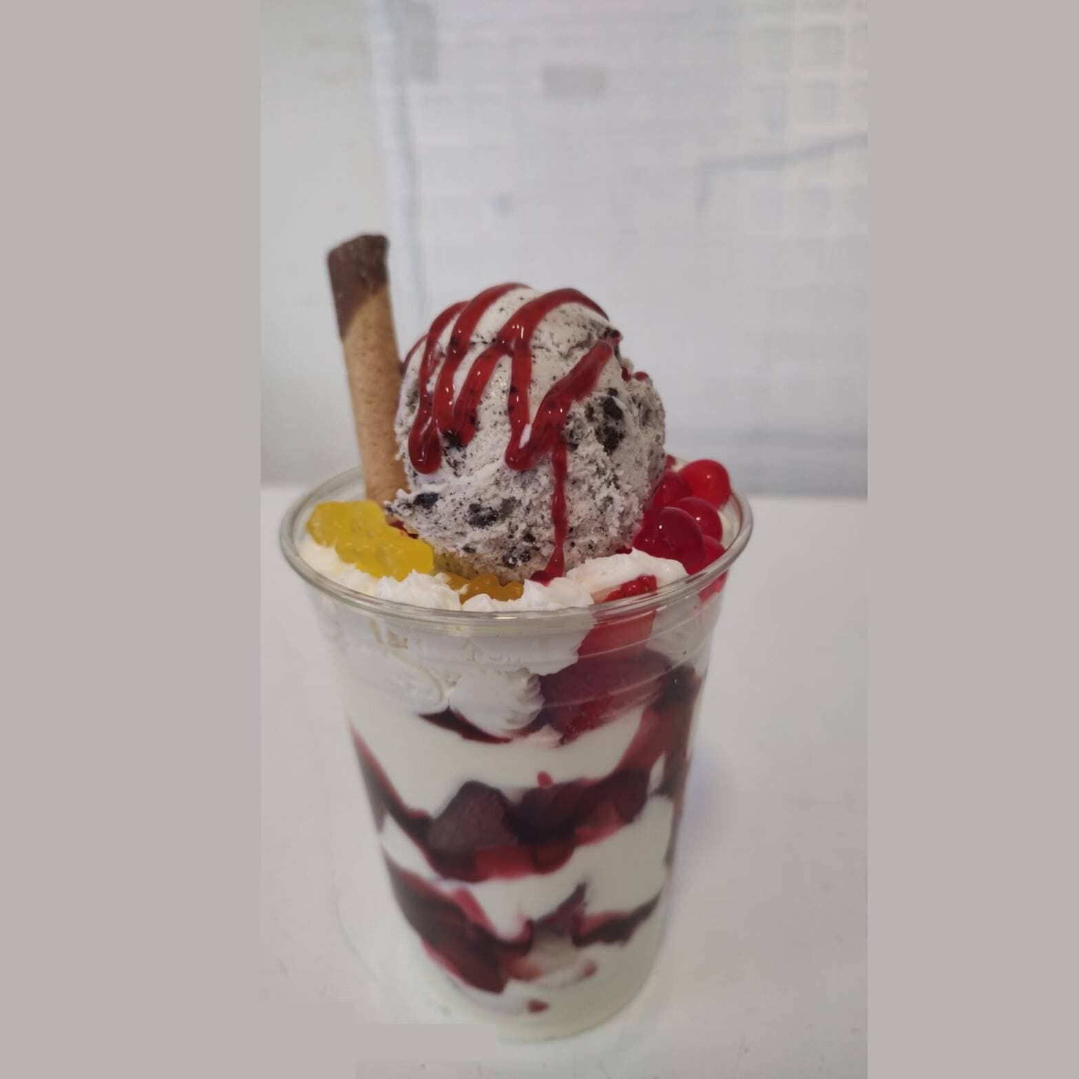 Fresas Crema y Con Helado