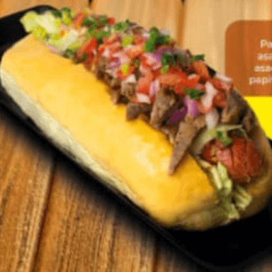 Perro Canibal + porción de papas