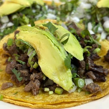 Taco de Arrachera con Queso