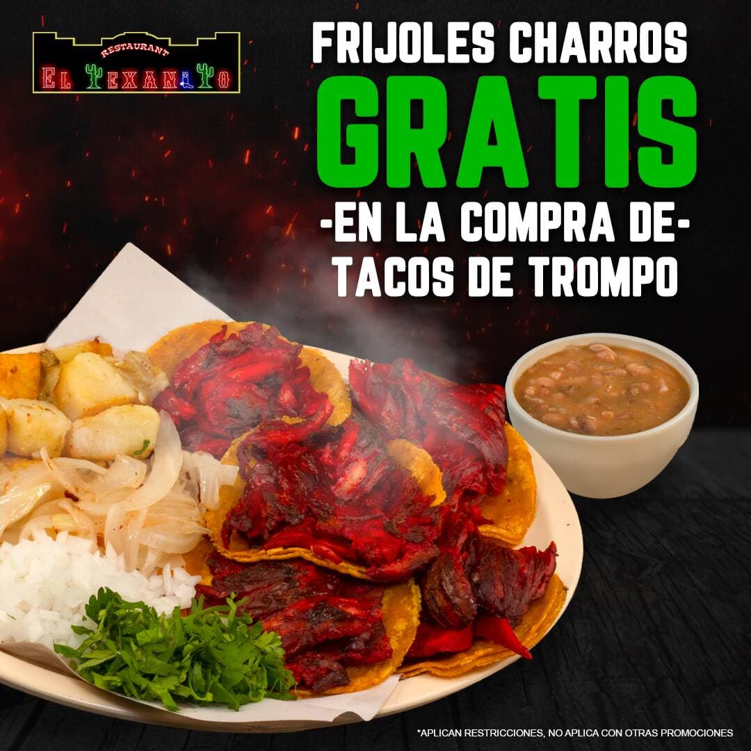 Promo - Tacos de Trompo + Frijoles Charros Gratis