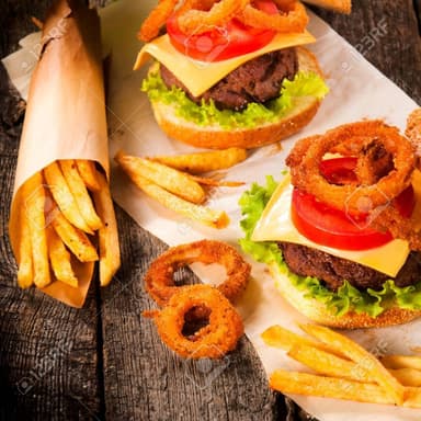 Hamburguesa Texana con papas