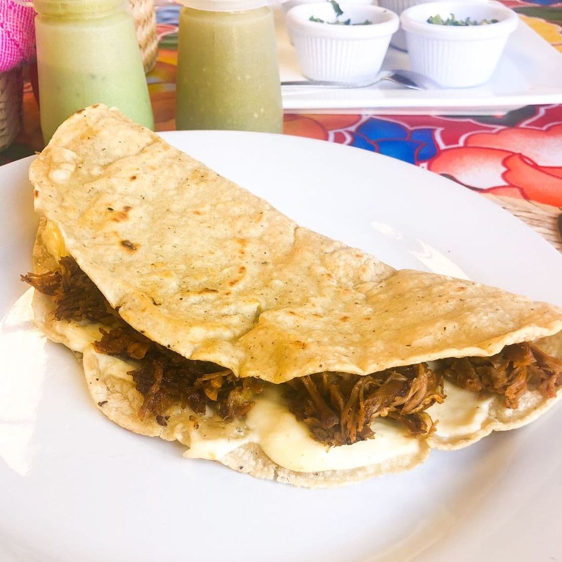 Quesadilla con Barbacoa