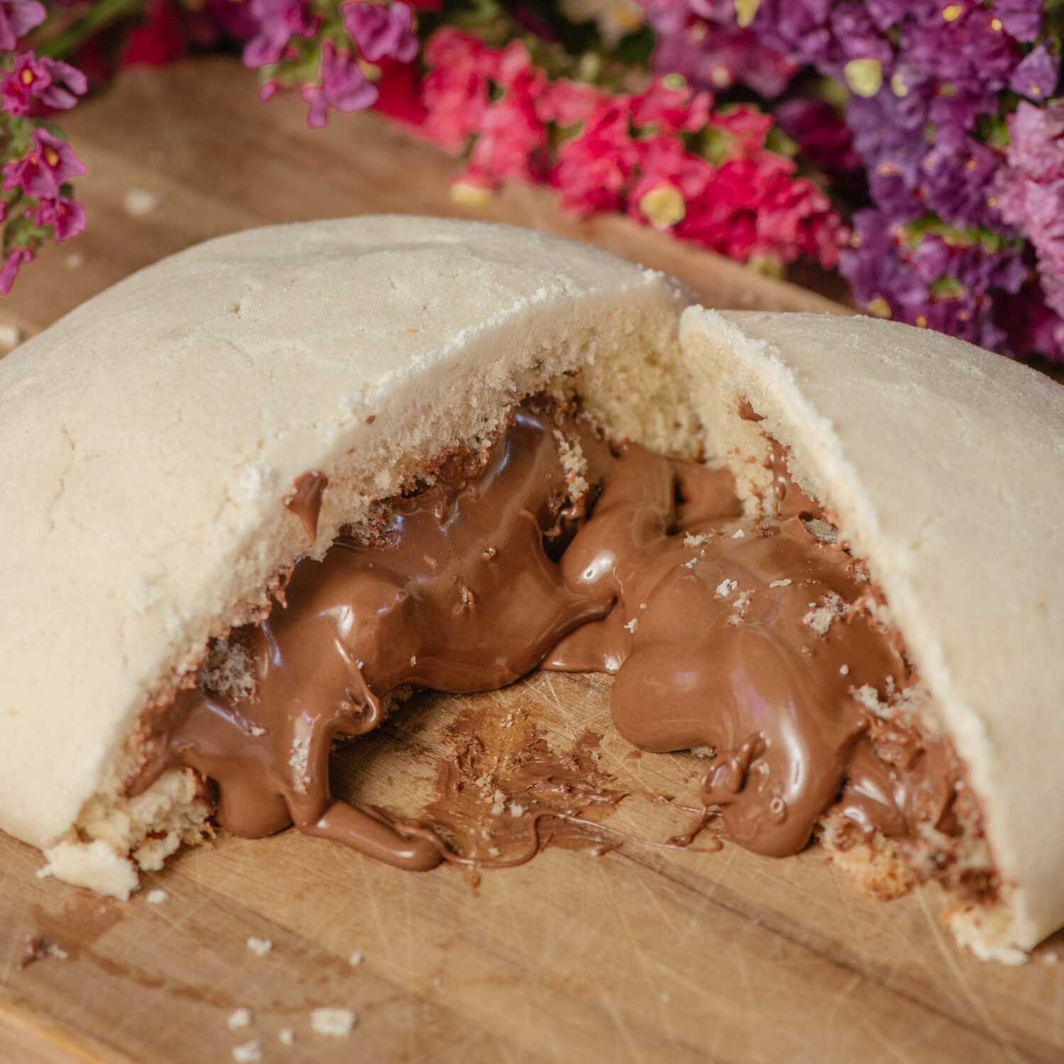 Concha rellena de Crema de Avellana