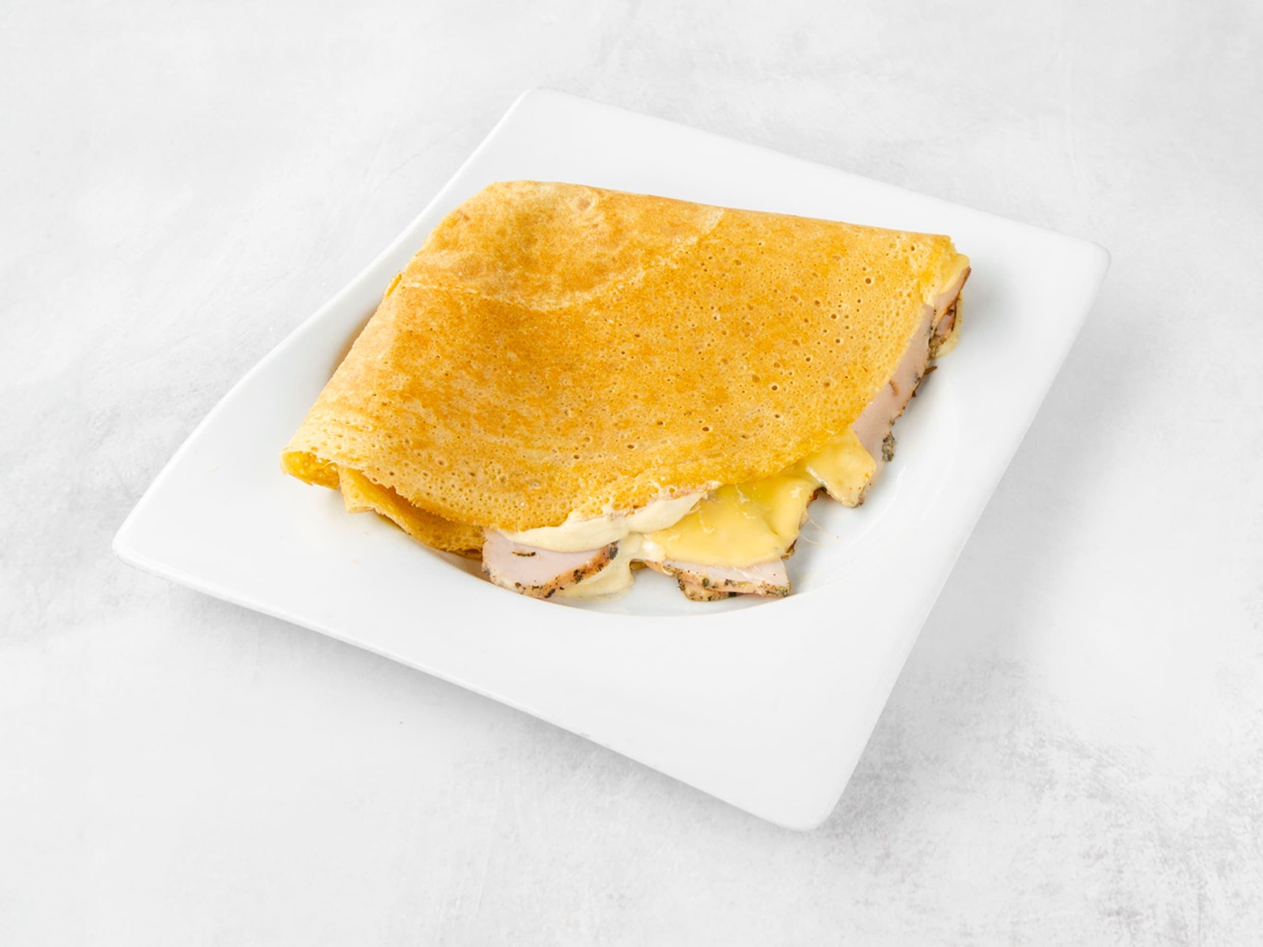 Crepe Pavo, Queso Holandés y Dijonnaise