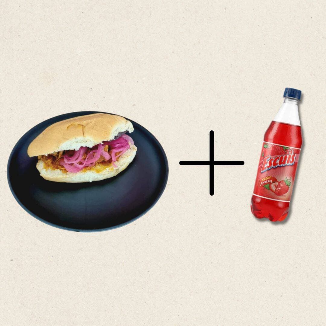 Combo Torta de Cochinita Pibil