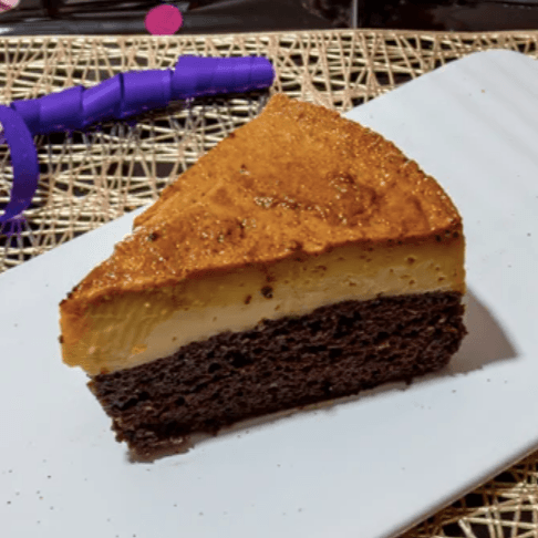 Rebanada de Chocoflan