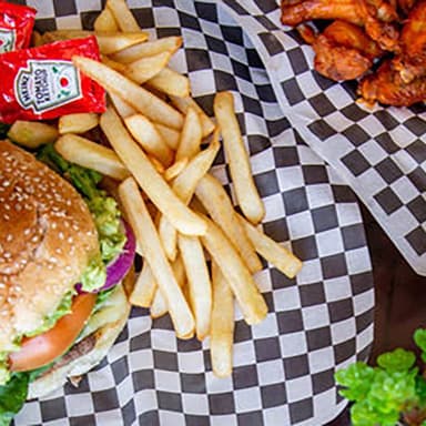 Combo Burger Boneless & Cheese.