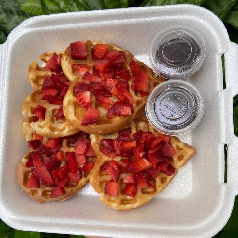 Waffles Corazón Sencillos 4 piezas