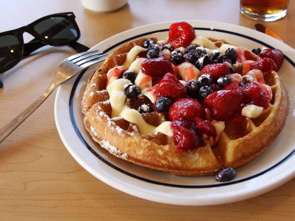 Berries and cream Waffle