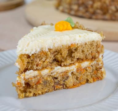 Rebanada Pastel De Zanahoria