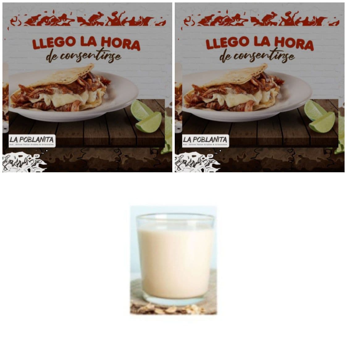 2 Quesadilla Oriental + Agua De Horchata