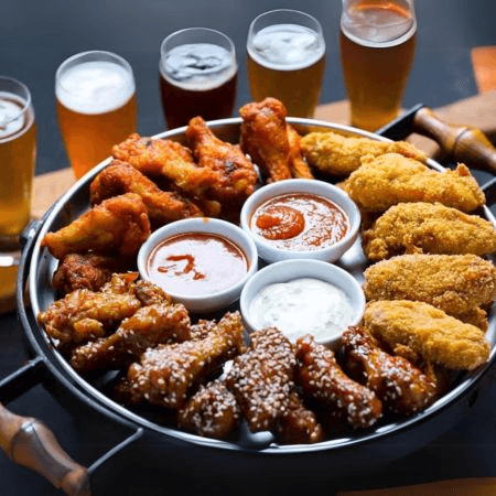 24 Trozos de Alitas + Papas Fritas Grandes
