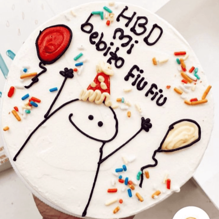 Mini Pastel - Hbd Mi Bebito Fiu Fiu