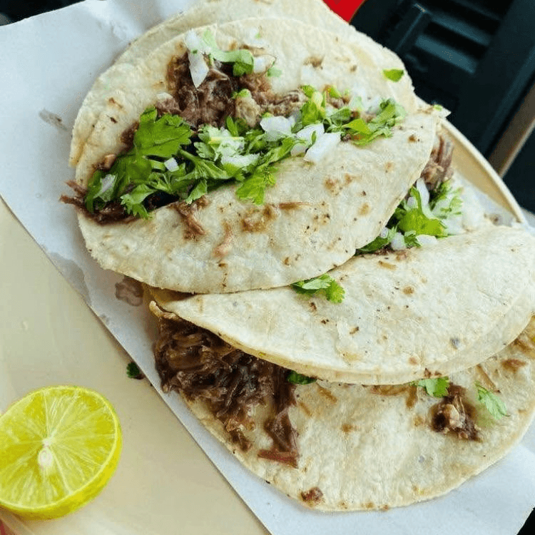 Tacos de Barbacoa en Maiz