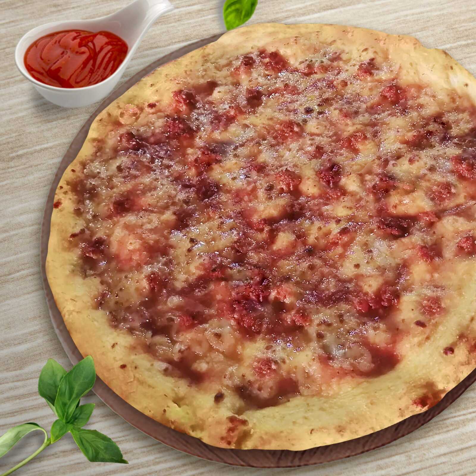 pizza grande 38cm de chorizo