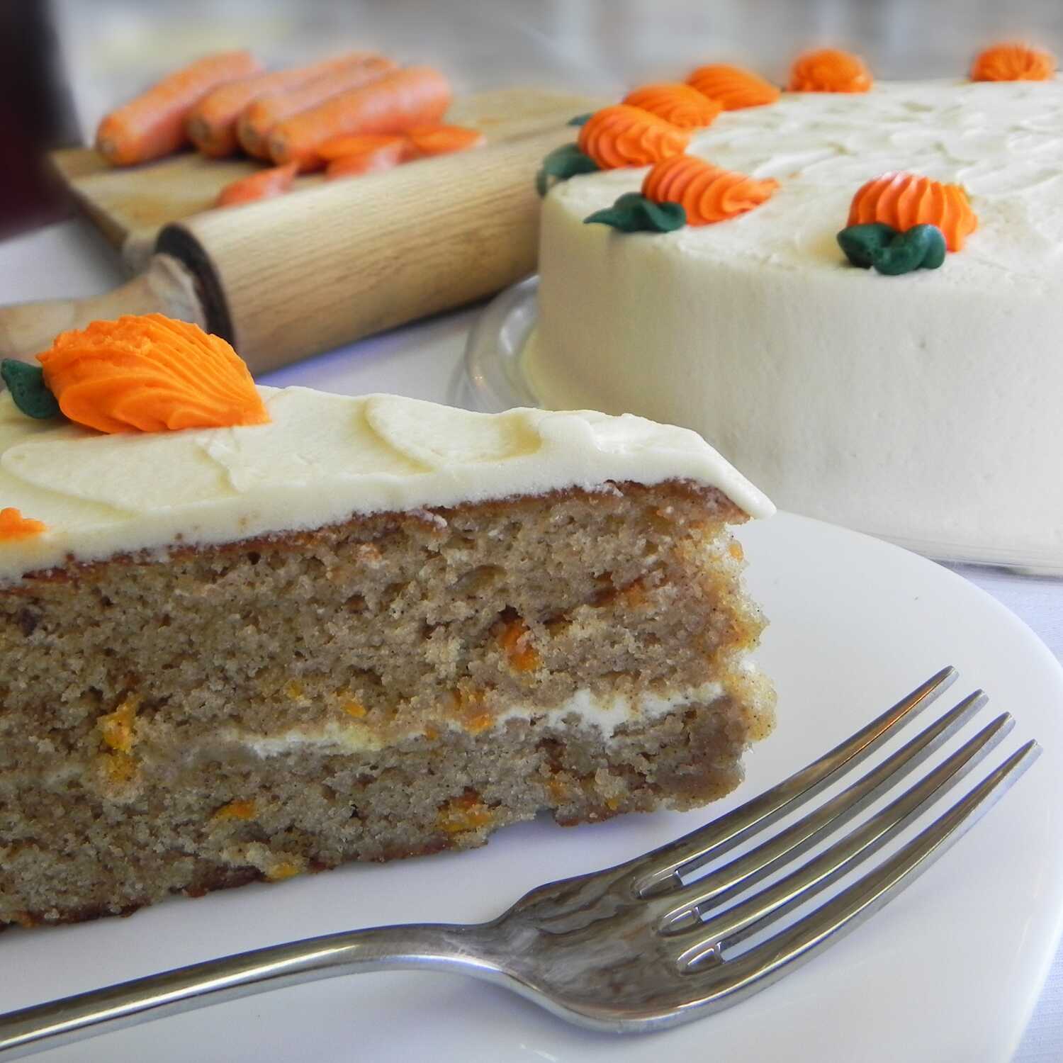 Rebanada Pastel de Zanahoria