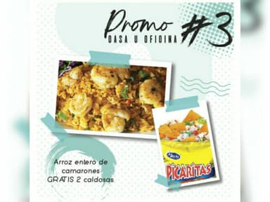 Promo #3 (Arroz Camarones + 2 Caldosas)