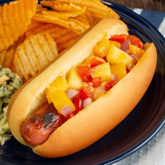Hot Dog a la Hawaiana  (1 Pieza)