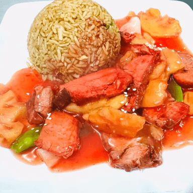 chancho con piña