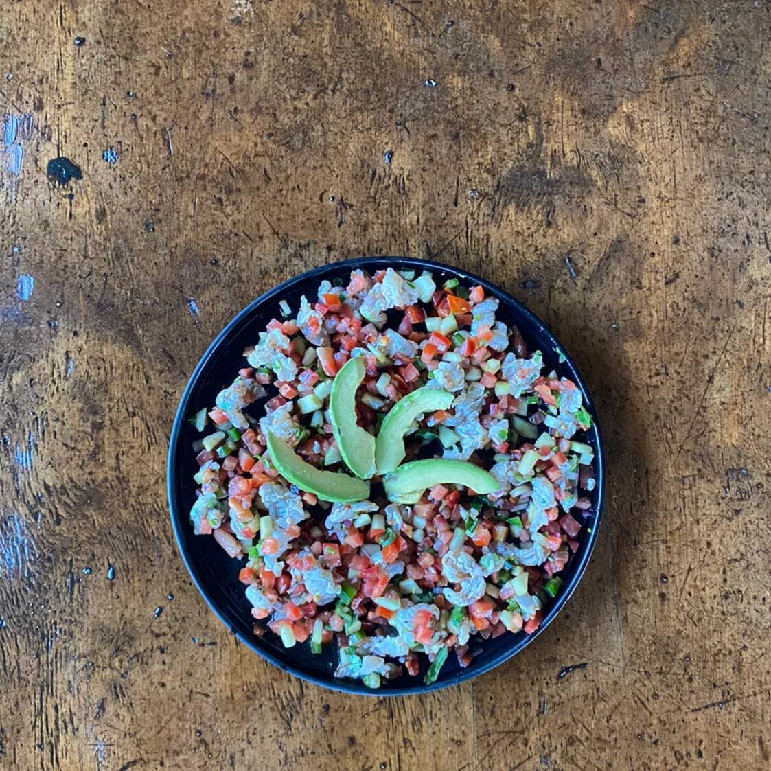 Ceviche de Camaron Salsas Negras