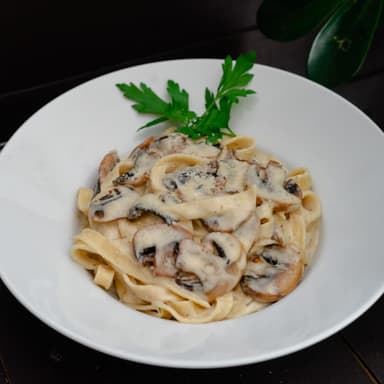 Pasta en Crema Champiñon