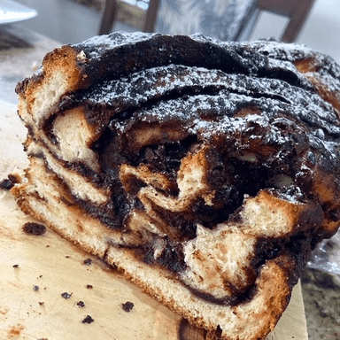Babka de Chocolate en Rebanada