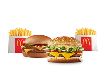Grand Tasty, Doble Hamburguesa y papas