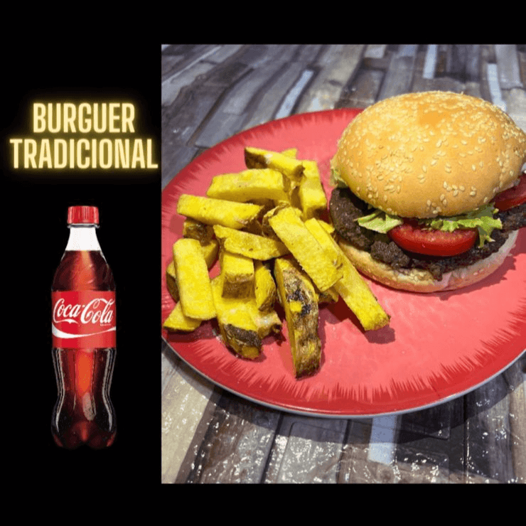 BURGUER TRADICIONAL + COCA COLA 500 ML