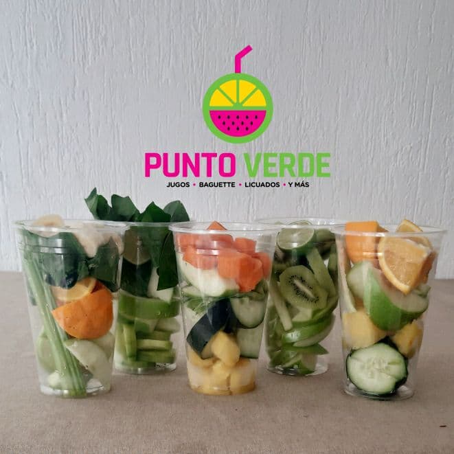 Mix de frutas para preparar jugo verde en casa
