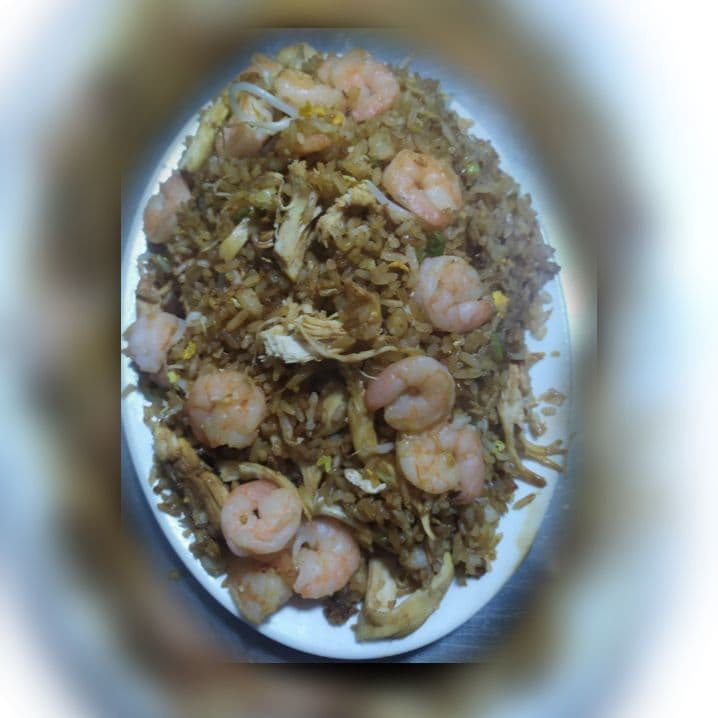 Arroz Chino - pollo y camarón
