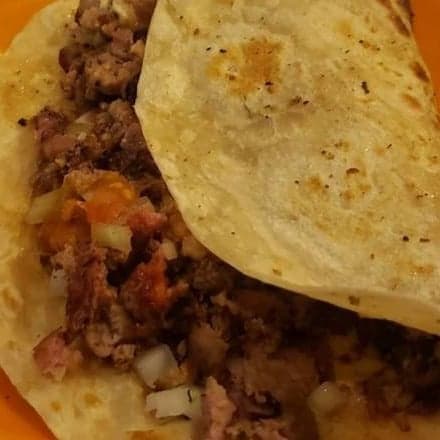 Taco De Harina De Carne