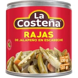 CHILES EN RAJAS LA COSTEÑA 220 G