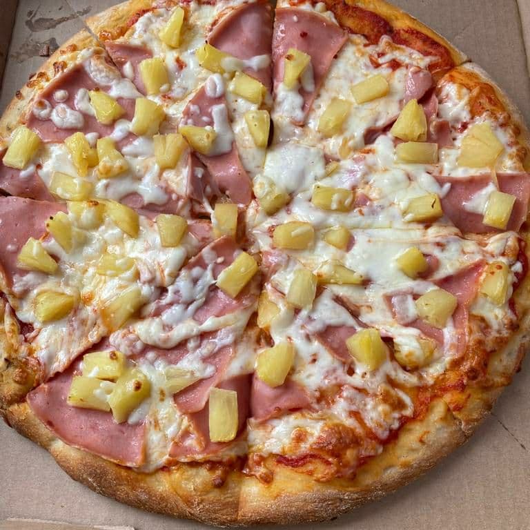 Pizza Grande 14 Pulgadas Hawaiana