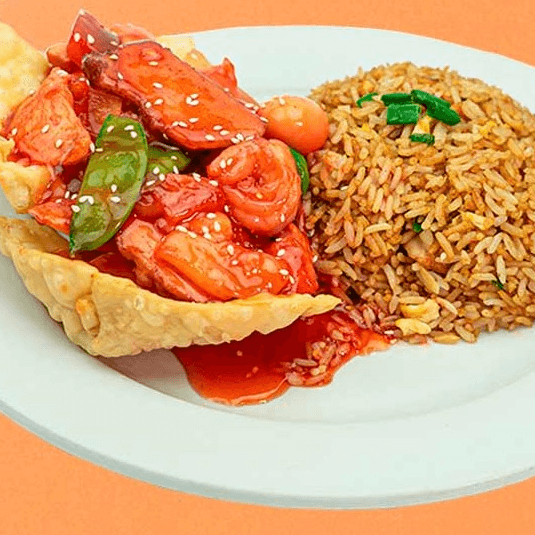 Menú Kam Lu Wantan con Chaufa