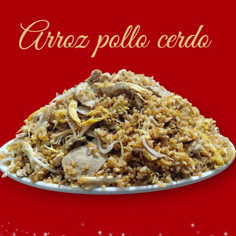 Arroz chino - pollo y cerdo