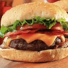 Hamburguesa con Tocino