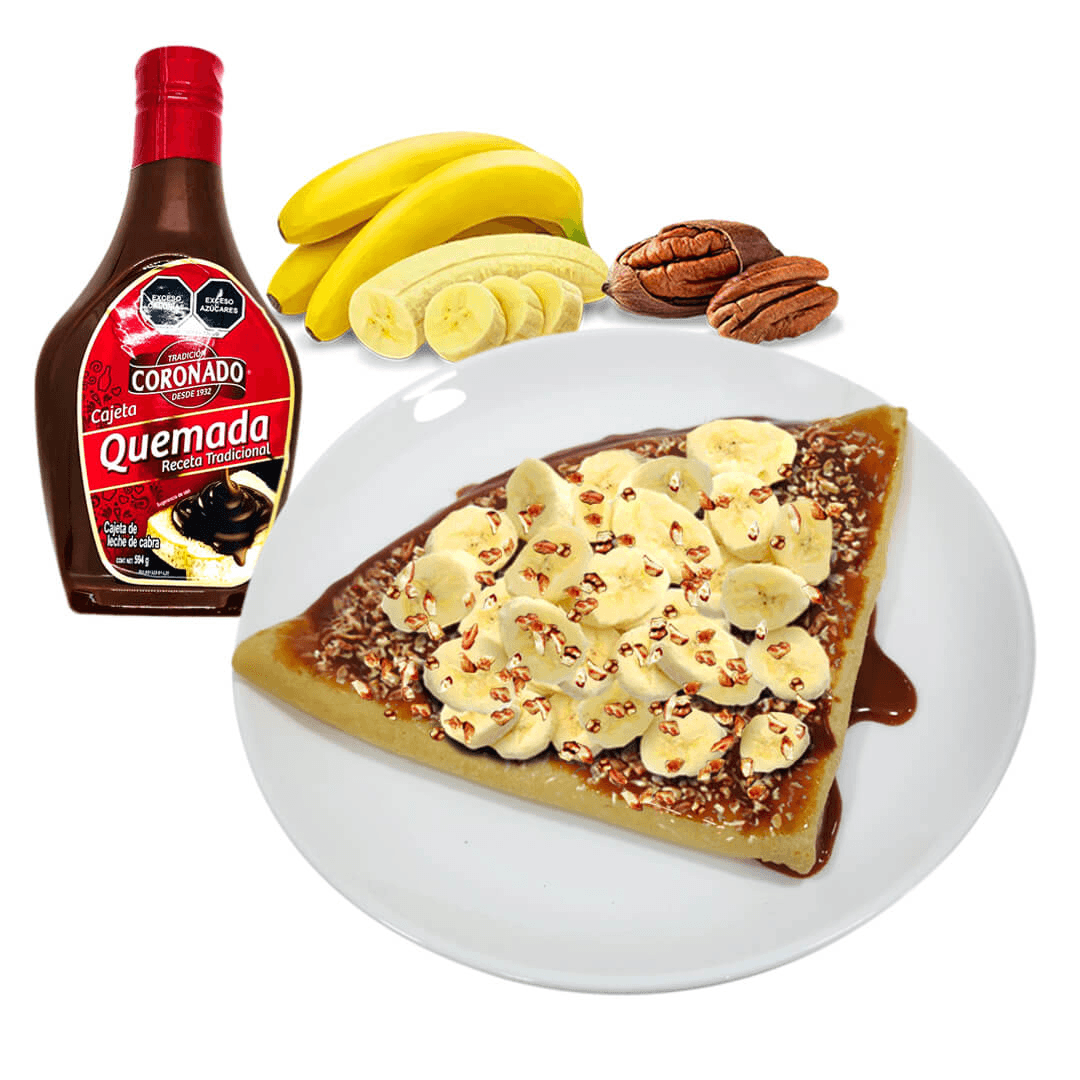 Crepa de Nutella, Mazapán y Fresa