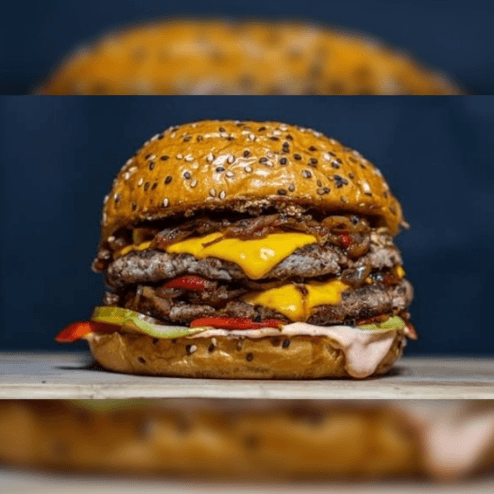 Hamburguesa doble grande.